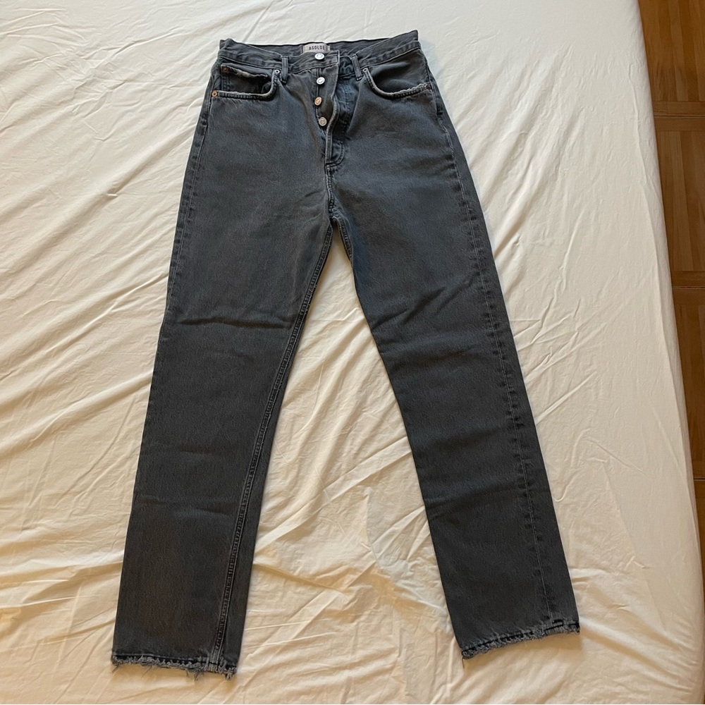 90'S PINCH WAIST HIGH RISE STRAIGHT